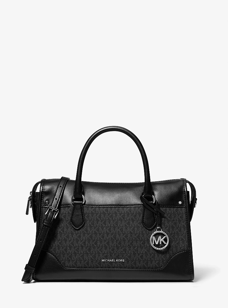Bolso satchel Harrison mediano con logotipo