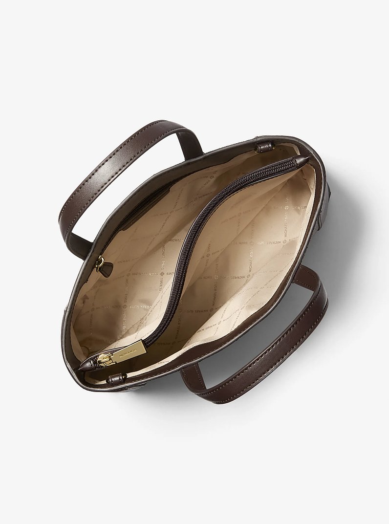 Sallie Medium Signature Logo Satchel in CHOCOLATE | Michael Kors