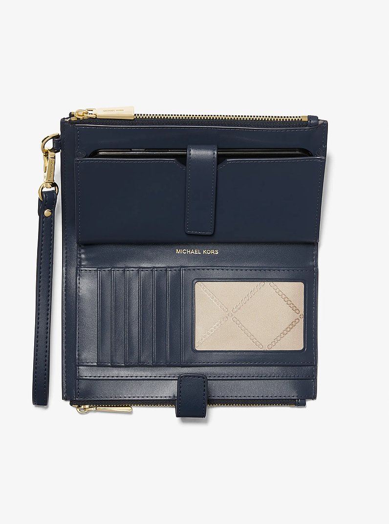 Adele Logo Stripe Smartphone Wallet in ADM/PLBL/OPW | Michael Kors