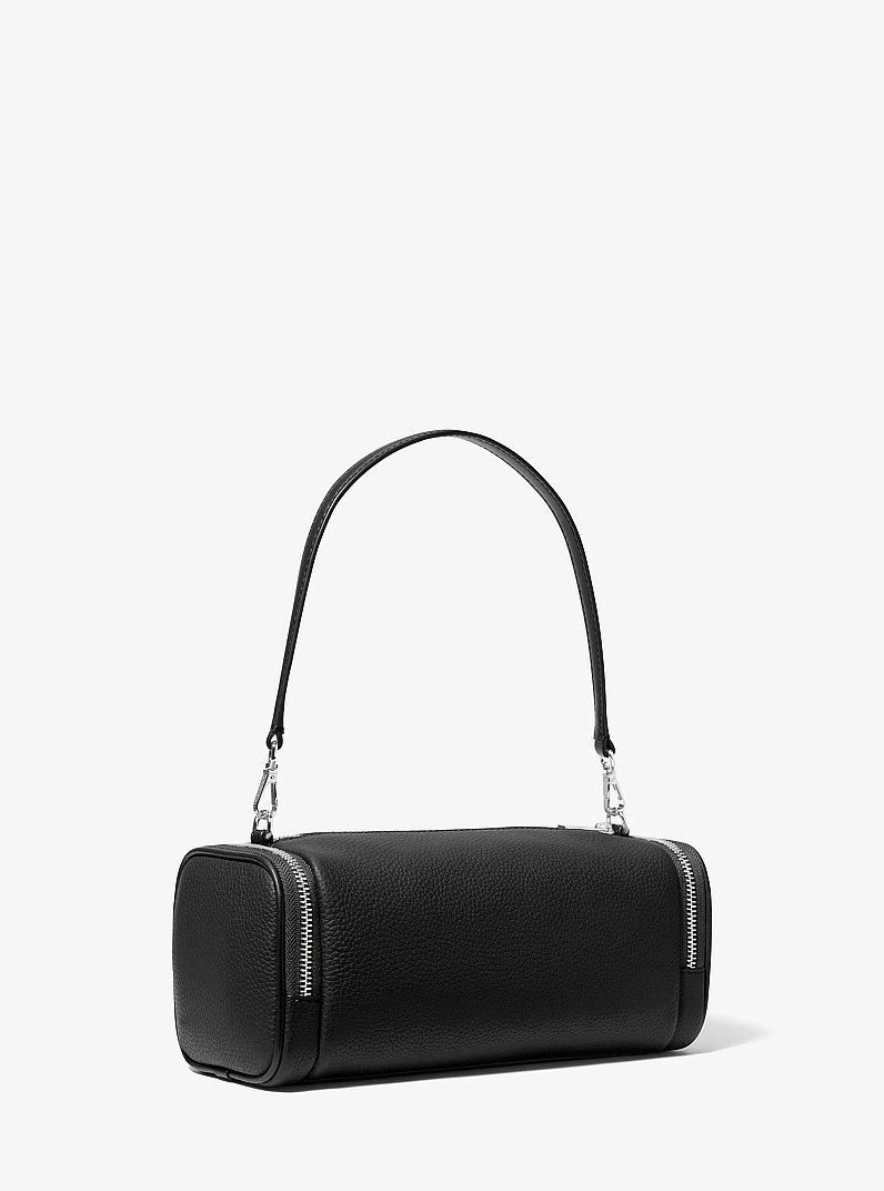 Jet Set Travel Small Pebbled Leather Convertible Crossbody Bag in BLACK | Michael Kors
