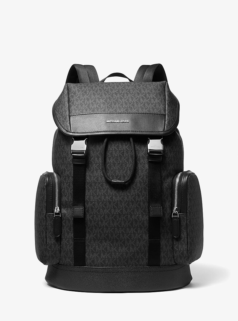Hudson Logo Backpack in BLACK | Michael Kors