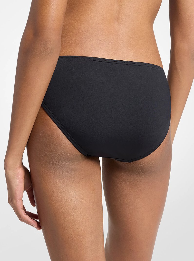 Bikinihose mit Logo und G&uuml;rtel in SCHWARZ | Michael Kors