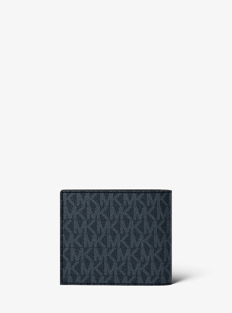 Signature Logo Wallet and Reversible Belt Gift Set in ADMRL/PLBLUE | Michael Kors