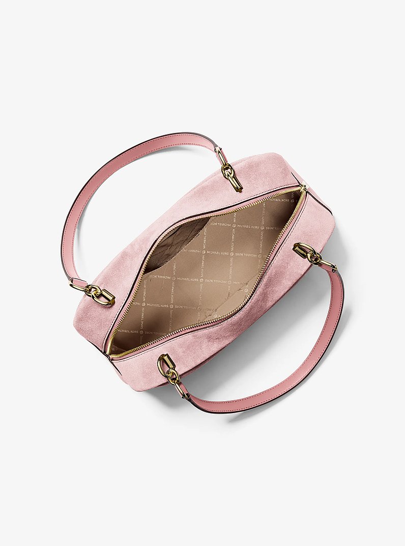 Sac &agrave; &eacute;paule Cecily de taille moyenne en su&egrave;de in ROSE POUDR&Eacute; | Michael Kors