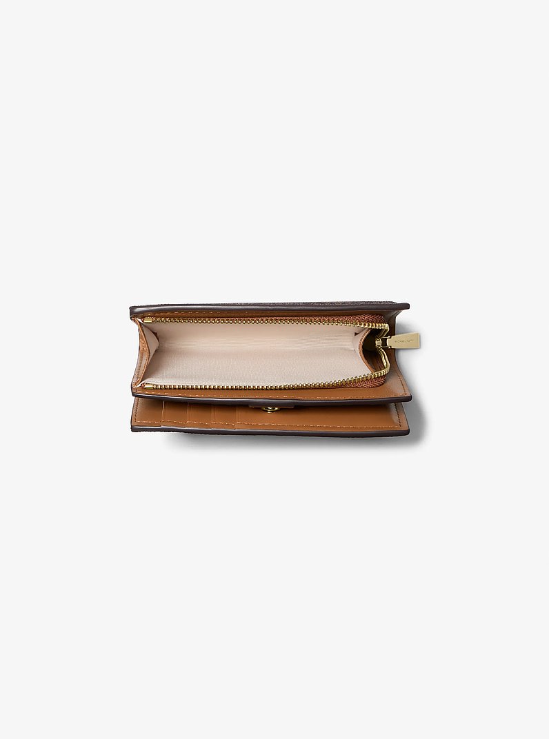 Bryant Medium Signature Logo Wallet in BRN/ACORN | Michael Kors