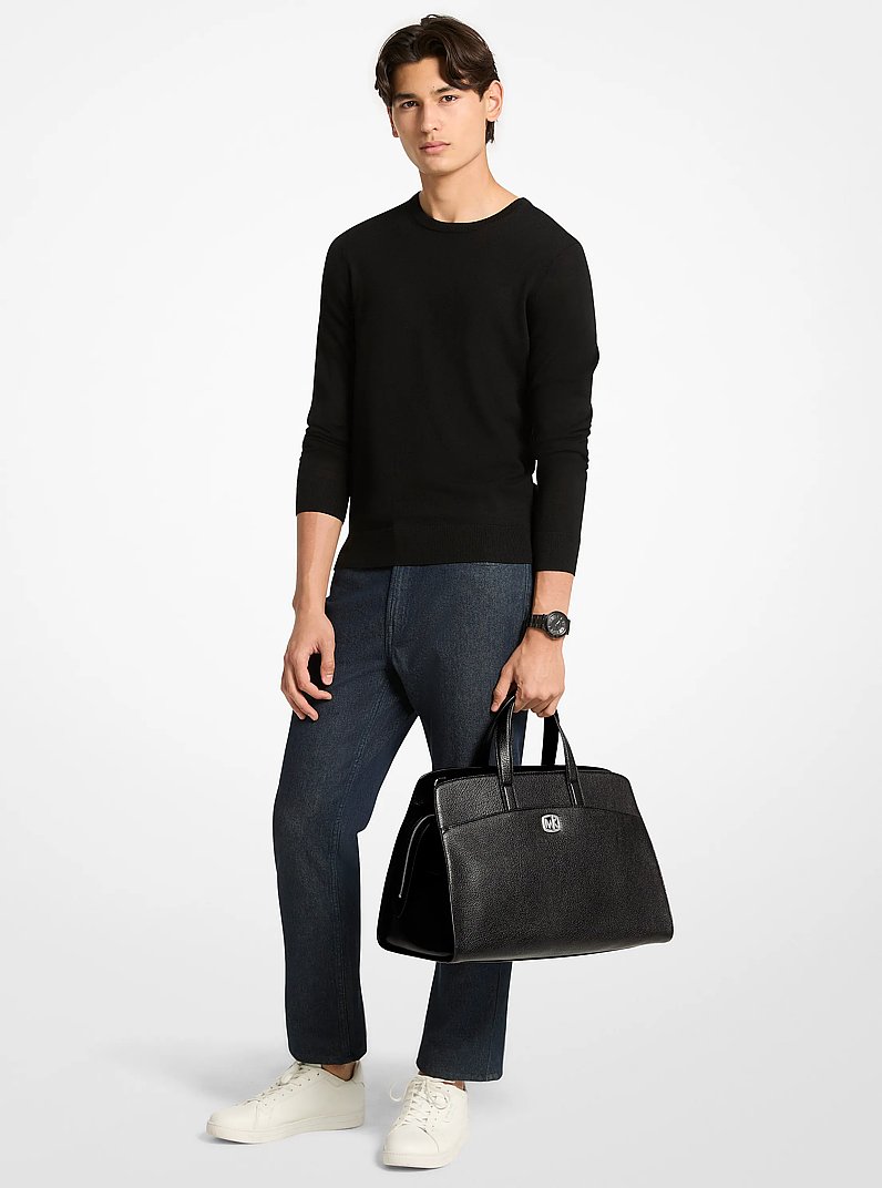 Henkeltasche Bryant Large aus Leder in SCHWARZ | Michael Kors
