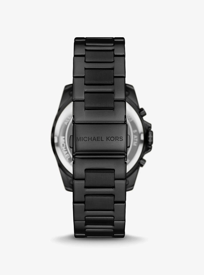 Oversized Alek Black-Tone Watch in BLACK | Michael Kors