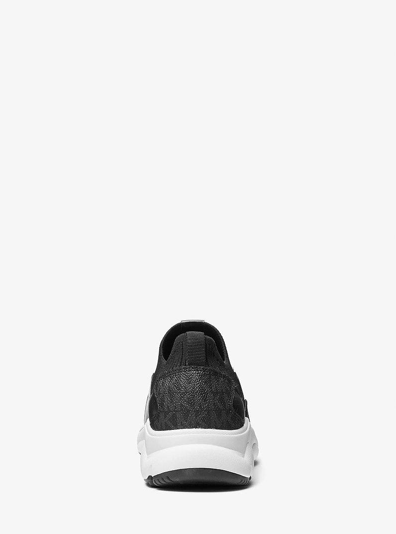 Sami Stretch Knit Trainer in BLACK | Michael Kors