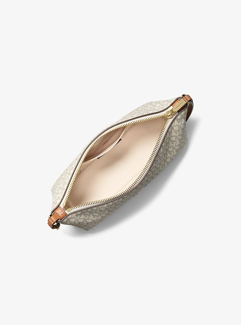 Pochette Laila piccola con stampa logo in VANIGLIA/GHIANDA | Michael Kors