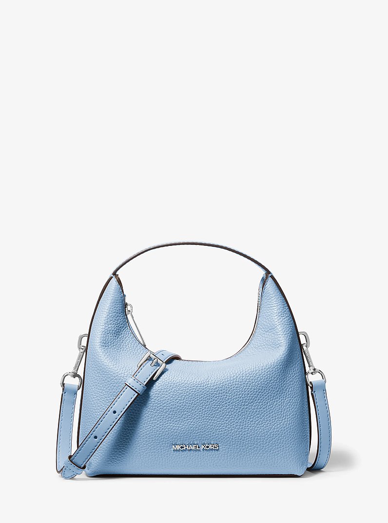 Petit sac messager Ember en cuir grain&eacute; in BLEU CIEL CLAIR | Michael Kors