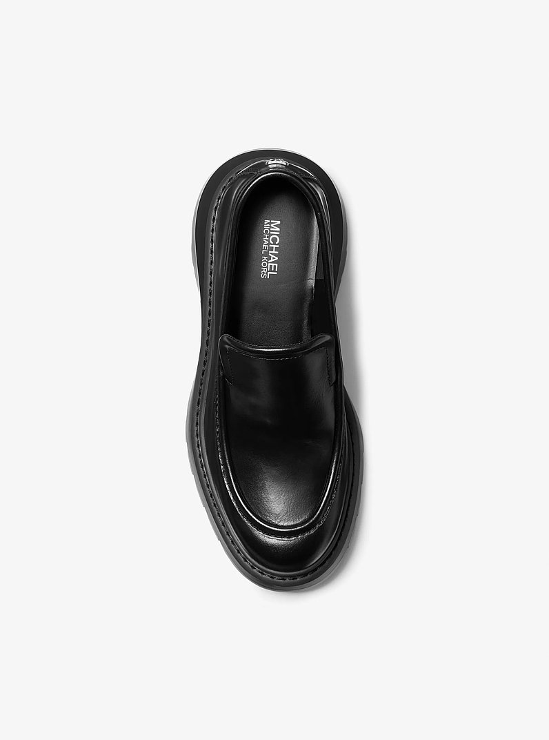 Shiloh Leather Loafer in BLACK | Michael Kors