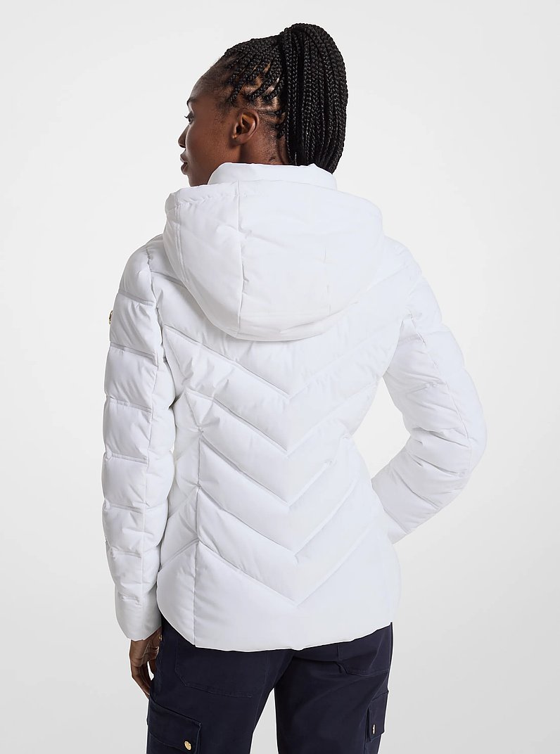Packable Quilted Puffer Jacket in WHITE | Michael Kors