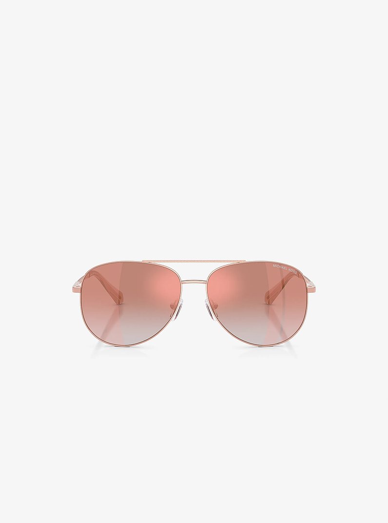 Perledo Sunglasses in ROSE GOLD | Michael Kors