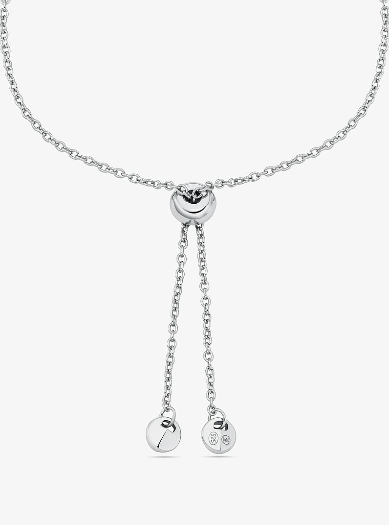 Bracciale Fulton con cursore in argento sterling con placcatura in metallo prezioso in ARGENTO | Michael Kors