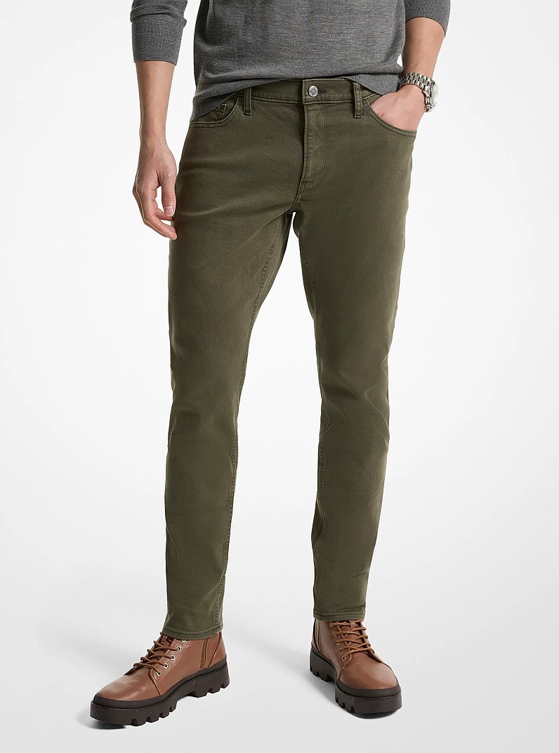 Jeans slim fit de algod&oacute;n el&aacute;stico in HIEDRA | Michael Kors