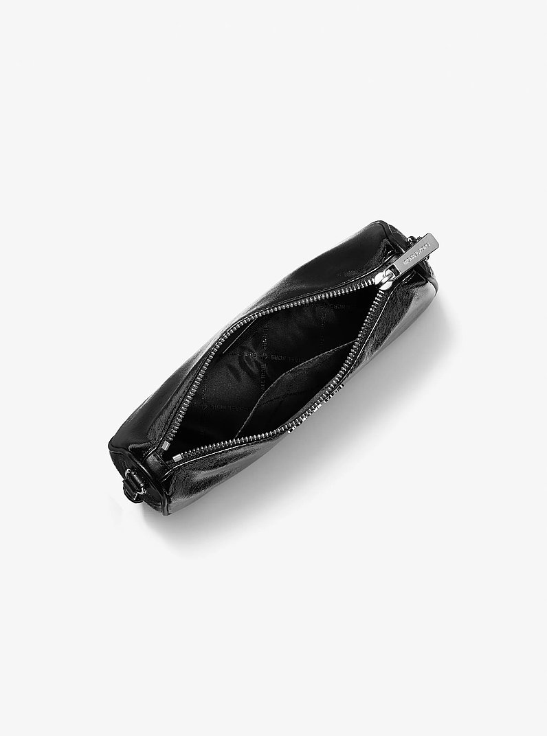 Pochette Jet Set mediano de charol cuarteado in NEGRO | Michael Kors