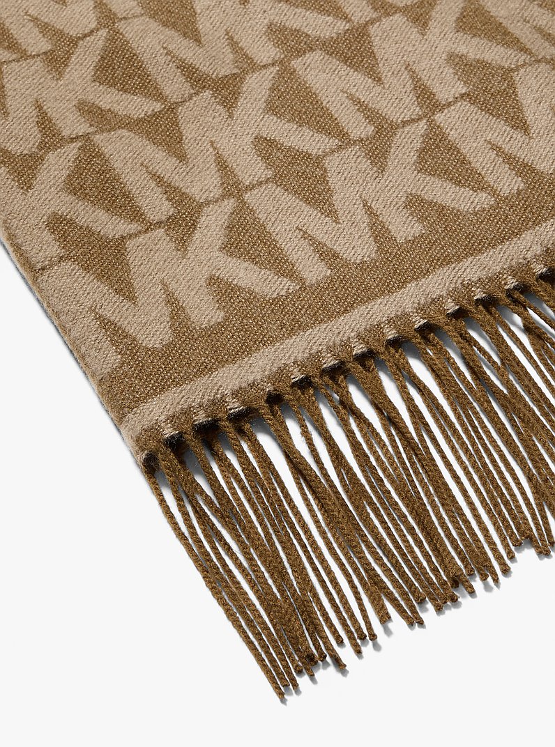 Logo Print Scarf in DUFFLE | Michael Kors