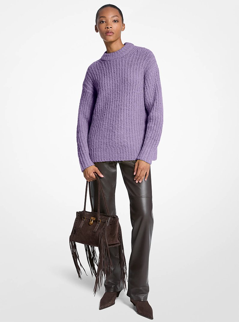 Textured Knit Sweater in WILD WISTERIA | Michael Kors
