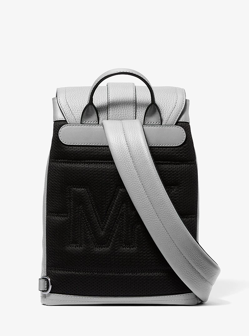 Hudson Leather Aviator Sling Pack in QUARRY GREY | Michael Kors