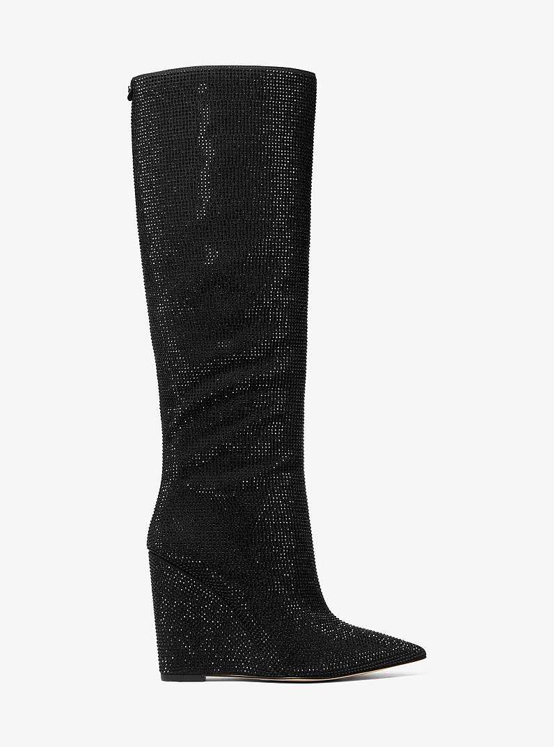 Isra Embellished Wedge Boot