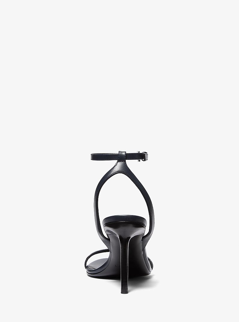 Gwyneth Leather Sandal in MIDNIGHT | Michael Kors