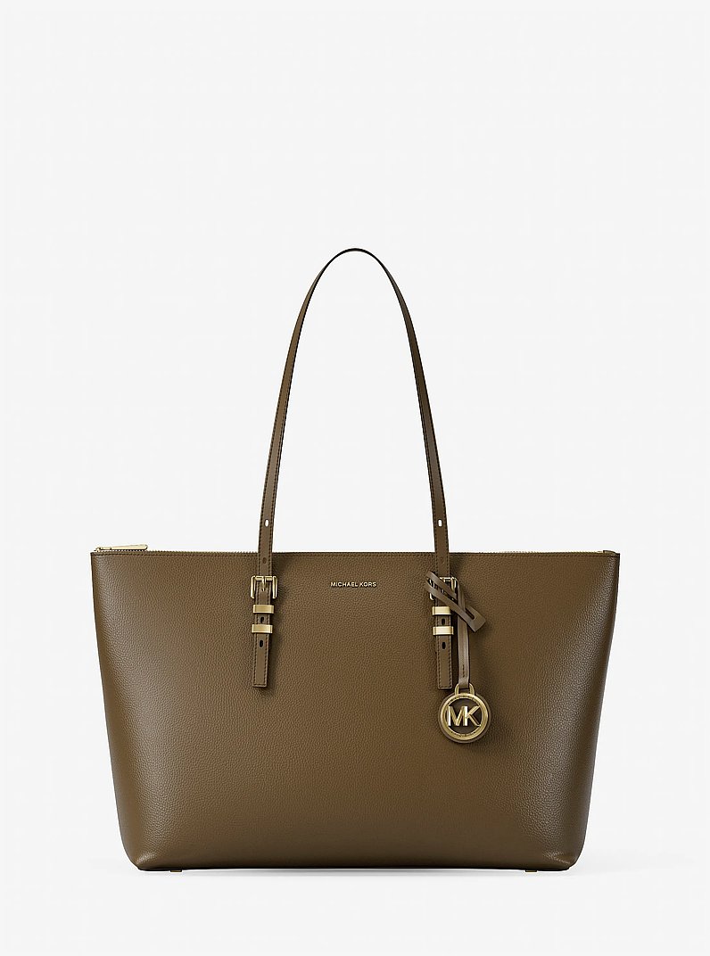 Shopper Quinn Large aus gekrispeltem Leder in LODEN | Michael Kors
