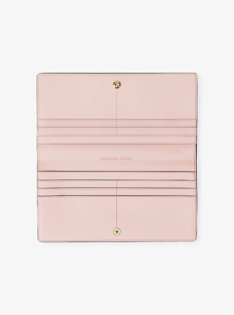 Carson Large Signature Logo Wallet in POWDER BLUSH | Michael Kors