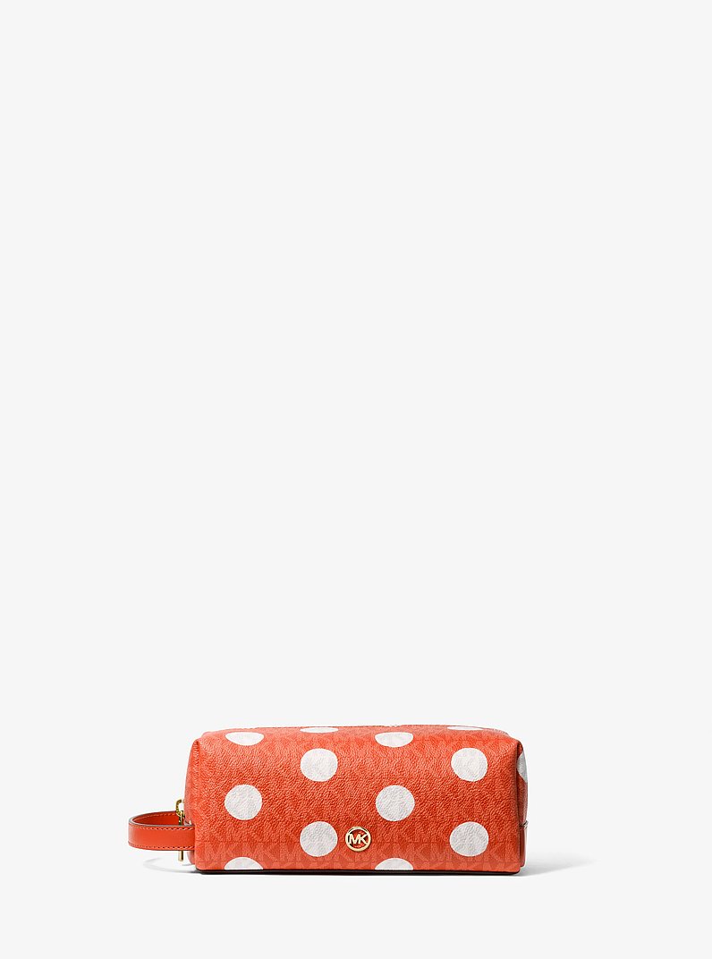 Jet Set Polka Dot Signature Logo Travel Kit in RED CLAY | Michael Kors