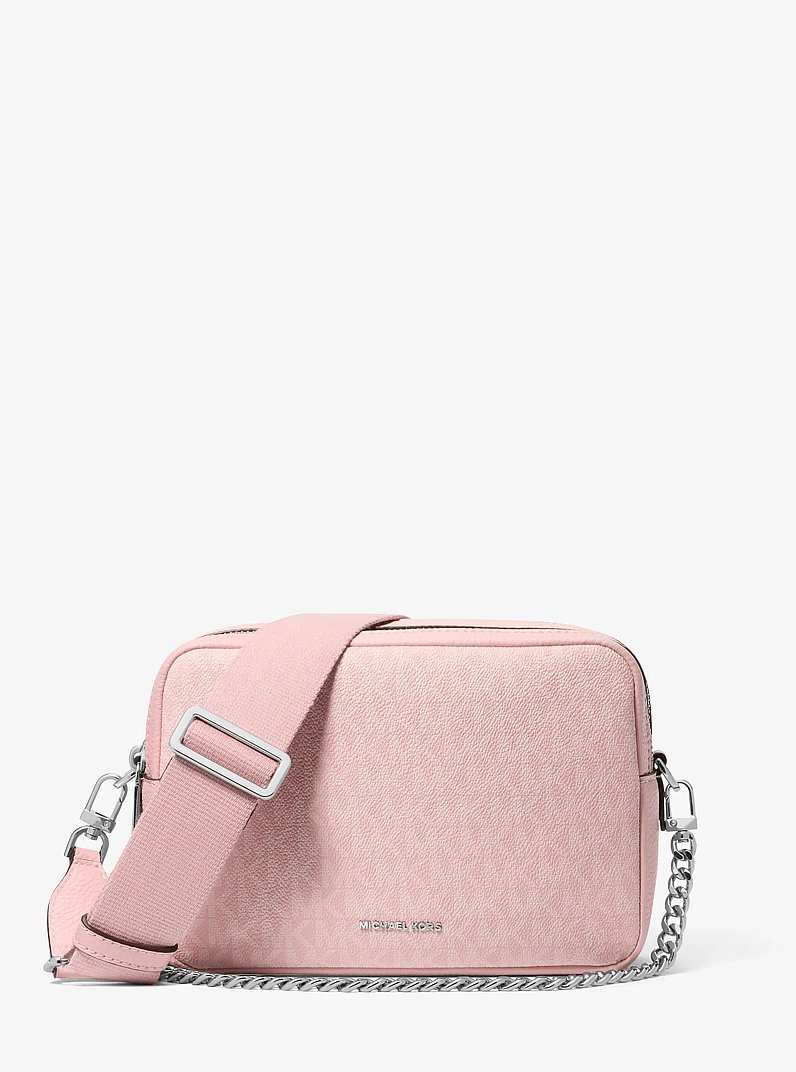 Sac &agrave; bandouli&egrave;re pour cam&eacute;ra Bryant de taille moyenne &agrave; logo Signature in ROSE FUM&Eacute; | Michael Kors