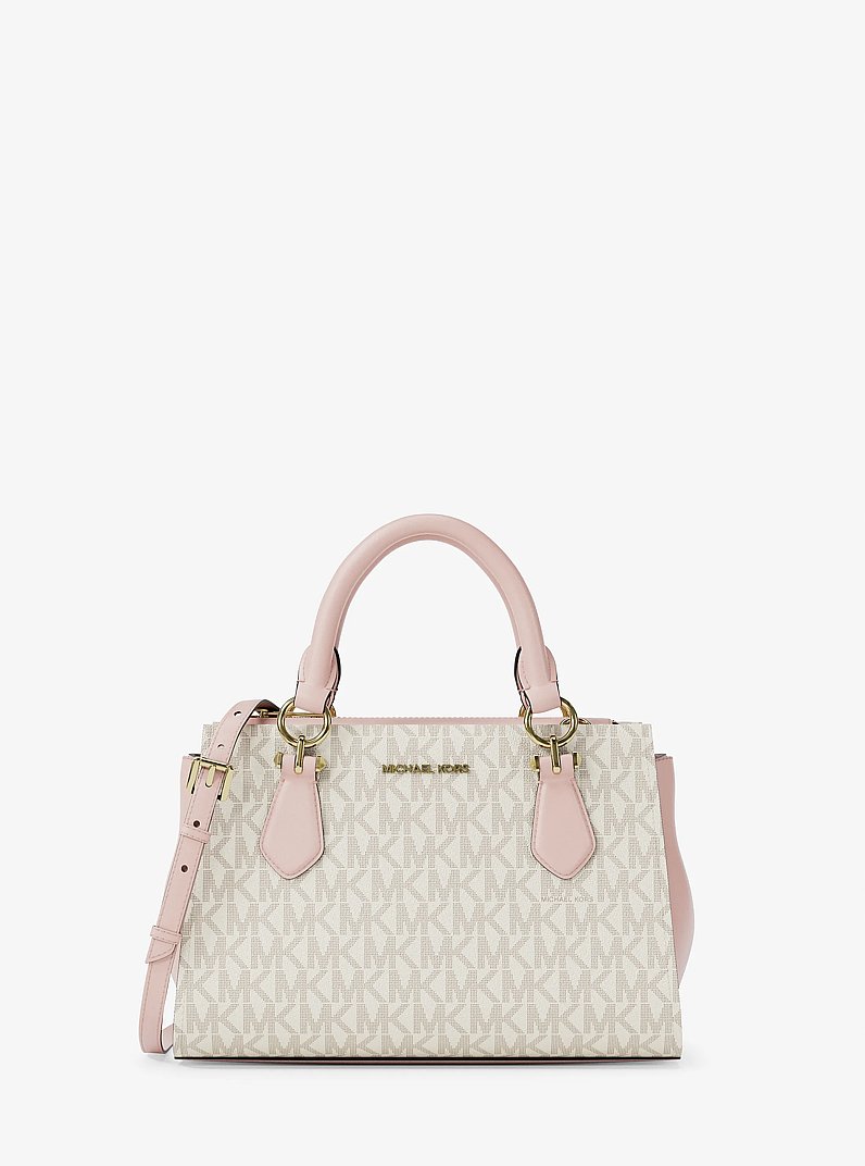 Bolso messenger Marilyn peque&ntilde;o con logotipo exclusivo in ROS&Aacute;CEO POLVORIENTO MULTICOLOR | Michael Kors