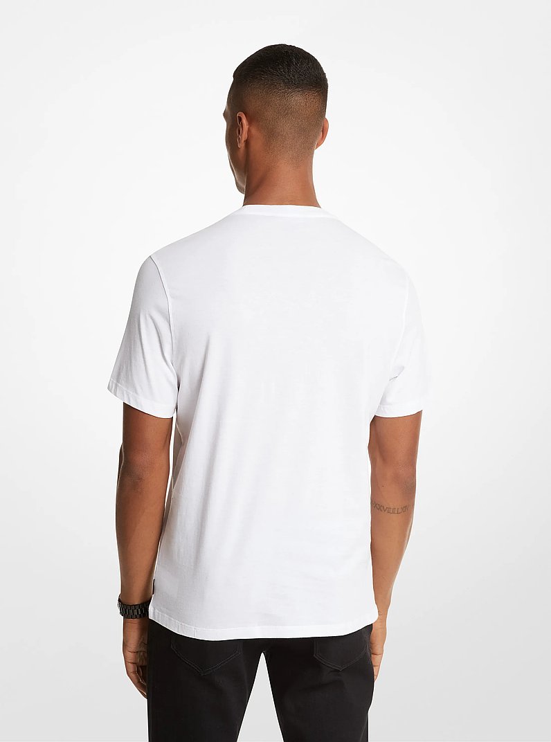 KORS Cotton T-Shirt in WHITE | Michael Kors