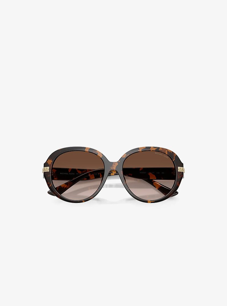 Lunettes de soleil Aquinnah in &Eacute;CAILLE DE TORTUE FONC&Eacute;E | Michael Kors