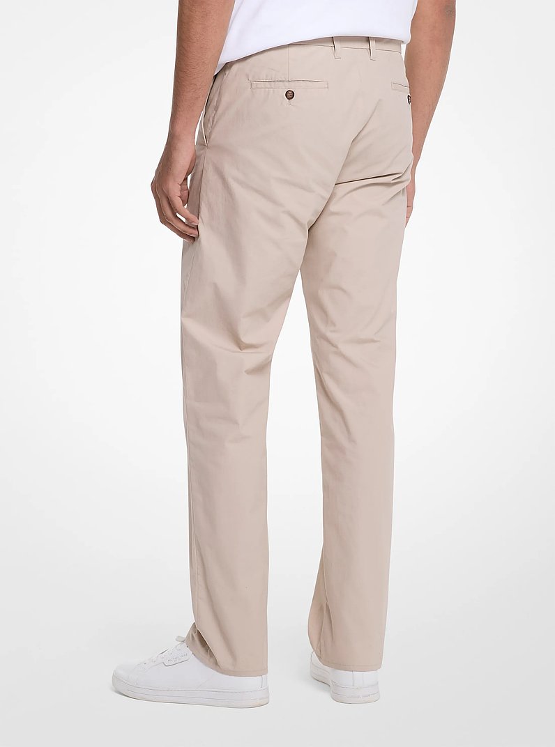 Finn Straight-Fit Cotton Chino Pants in DUNE | Michael Kors