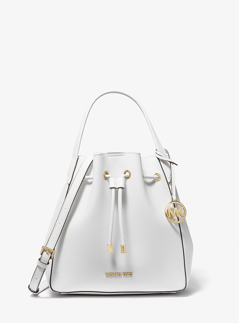 Phoebe Large Bucket Bag in OPTIC WHITE | Michael Kors