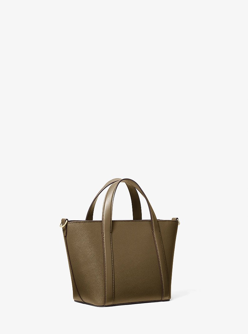 Borsa tote Pratt piccola in pelle Saffiano in LODEN | Michael Kors