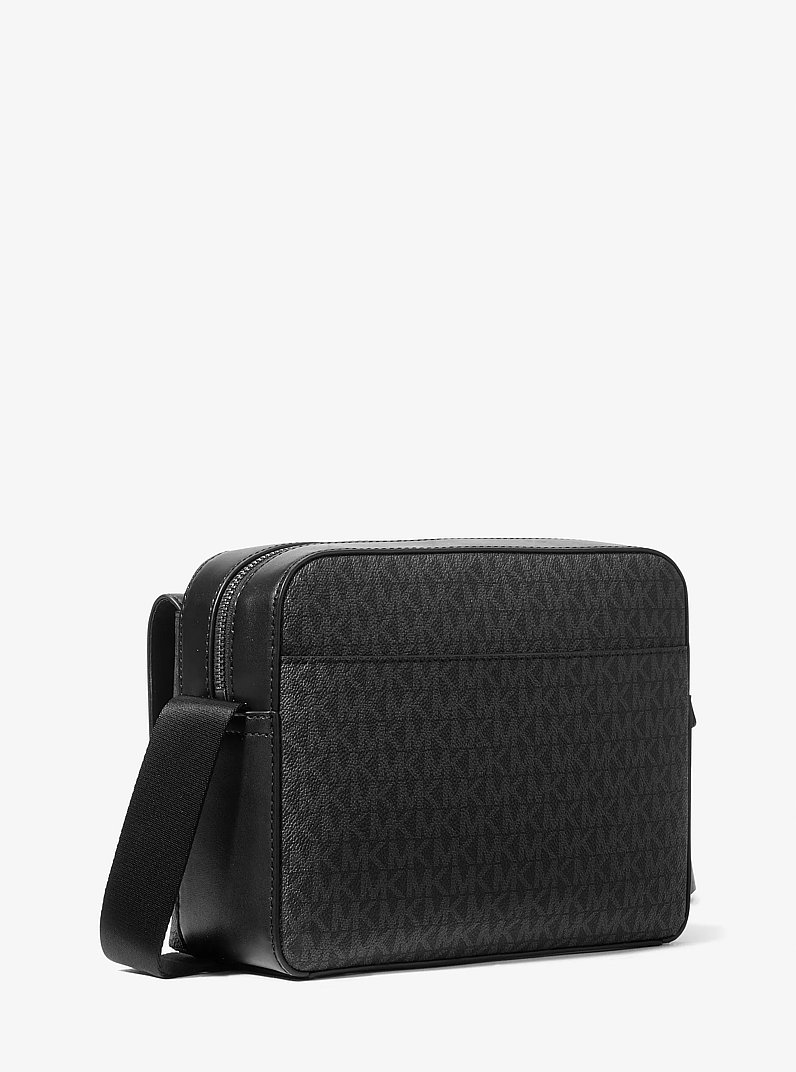 Cooper Medium Signature Logo Camera Bag in BLACK - Sale | Michael