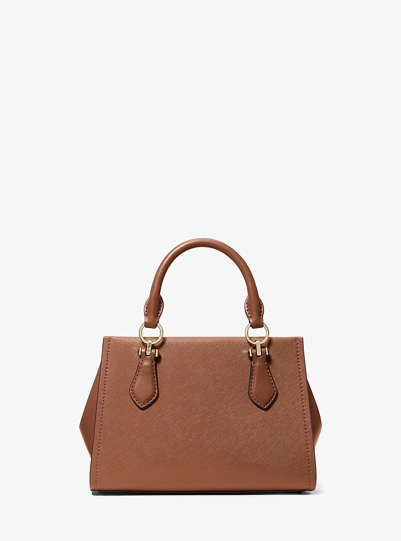 Marilyn Small Saffiano Leather Crossbody Bag in LUGGAGE | Michael Kors