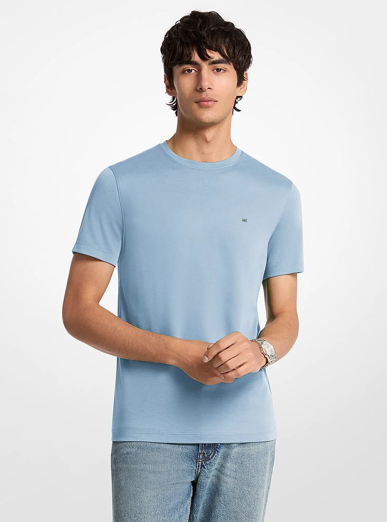 Cotton T-Shirt in CHAMBRAY | Michael Kors