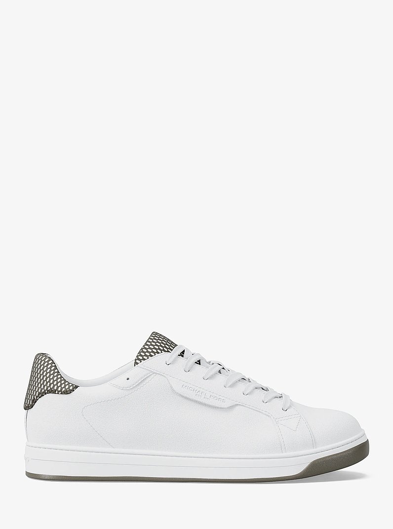 Keating Leather Sneaker in BIRCH | Michael Kors