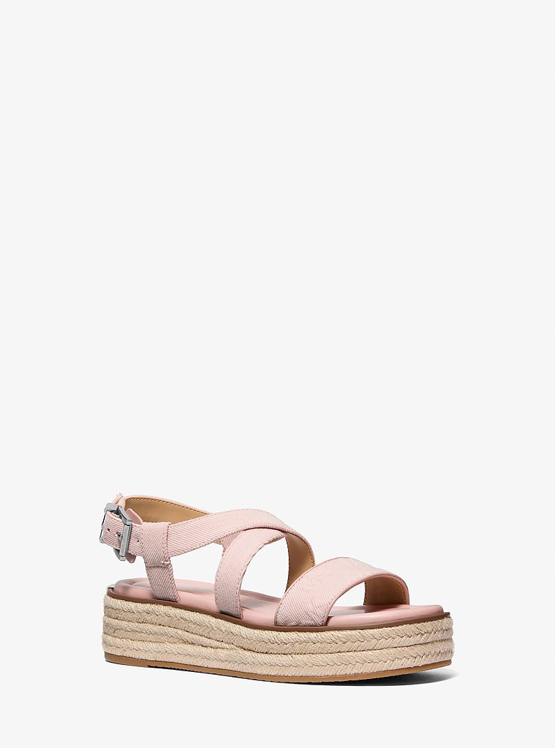 Lynn Denim Espadrille Sandal in ROSEWATER | Michael Kors