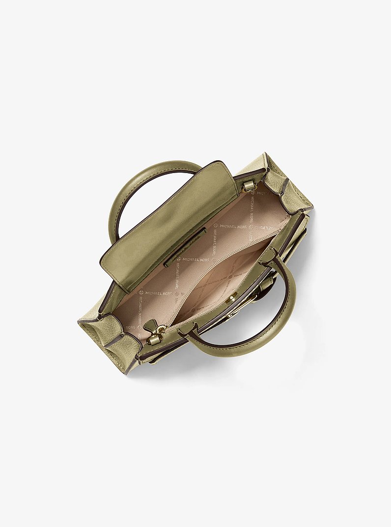 Greta Small Leather Convertible Crossbody Bag in OREGANO | Michael Kors