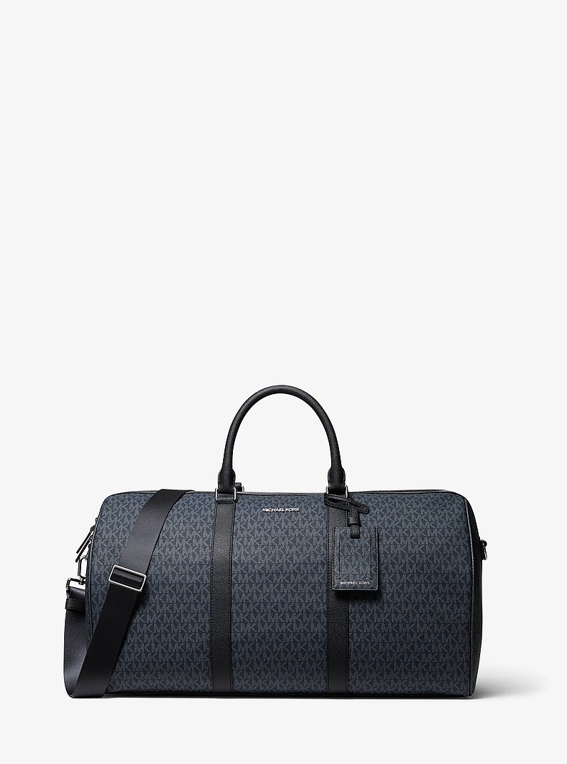 Cartera de fin de semana Harrison con logotipo in AZUL OSCURO/AZUL P&Aacute;LIDO | Michael Kors