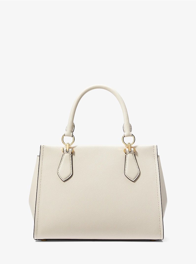 Sac port&eacute; main Marilyn de taille moyenne en cuir saffiano in CR&Egrave;ME CLAIRE | Michael Kors