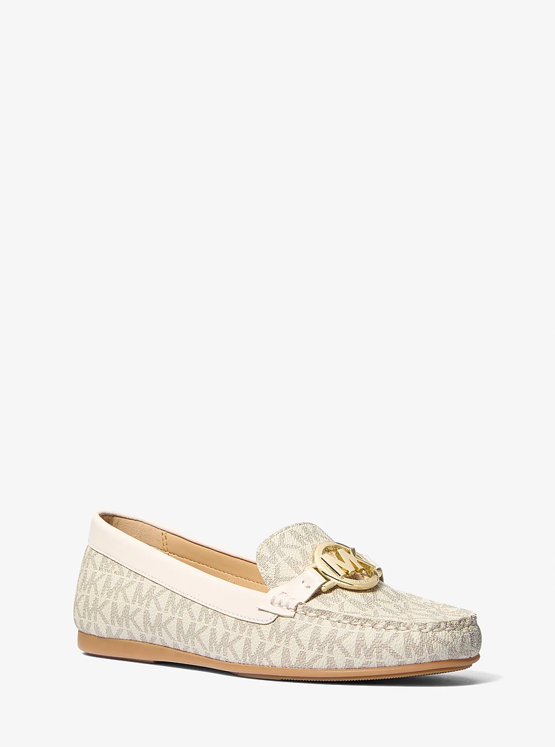 Fulton Signature Logo Moccasin in VANILLA | Michael Kors