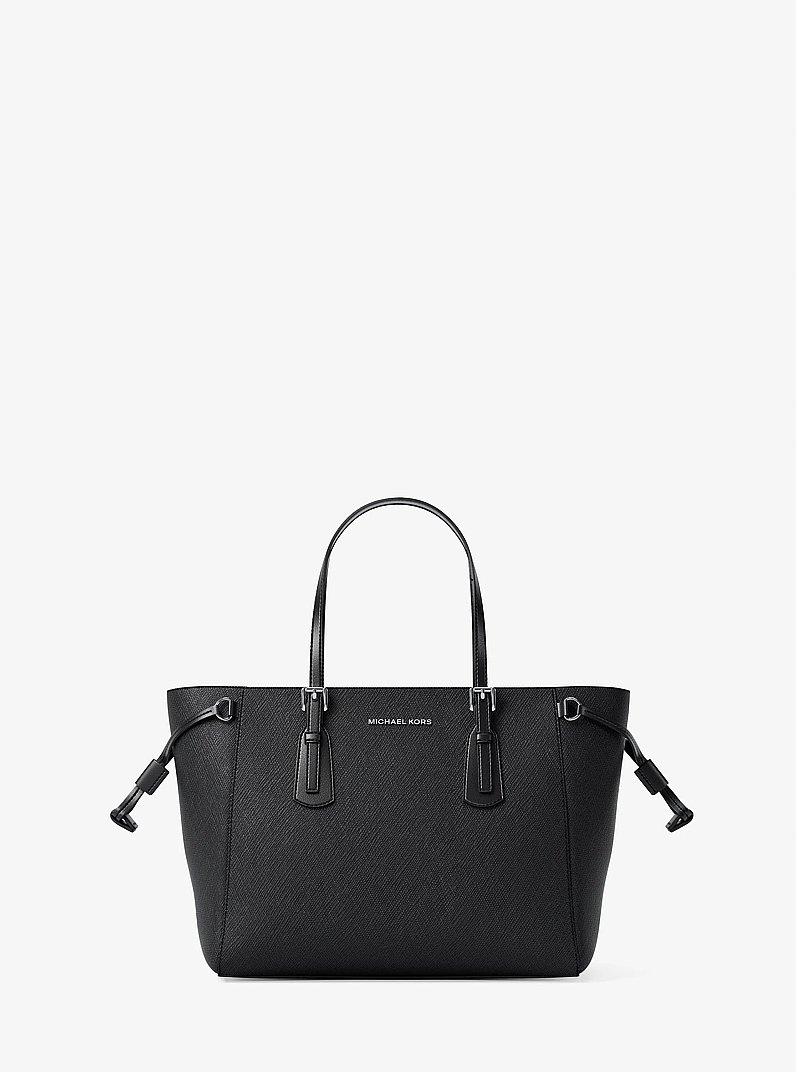 Voyager Extra-Small Pebbled Leather Convertible Crossbody Bag in BLACK | Michael Kors