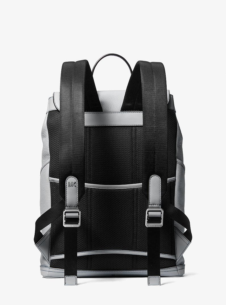 Hudson Pebbled Leather Utility Backpack in DOVE | Michael Kors