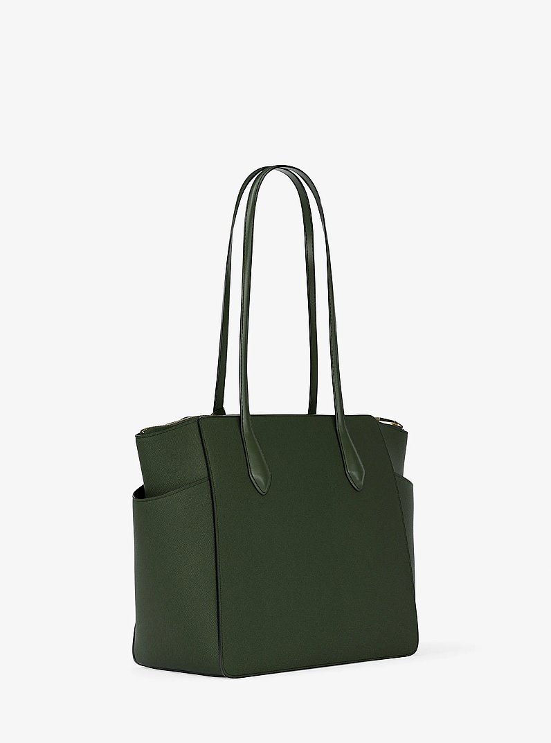 Marilyn Medium Saffiano Leather Tote Bag in MOSS | Michael Kors