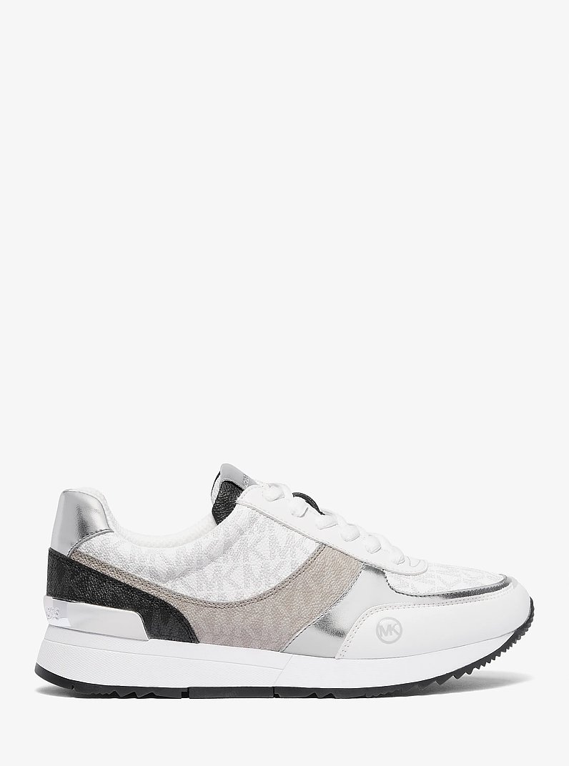 Andi Color-Block Signature Logo Trainer in WHITE COMBO | Michael Kors