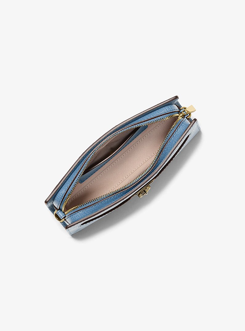 Hamilton Moderne Extra-Small Leather Convertible Crossbody Bag in FRENCH BLUE | Michael Kors