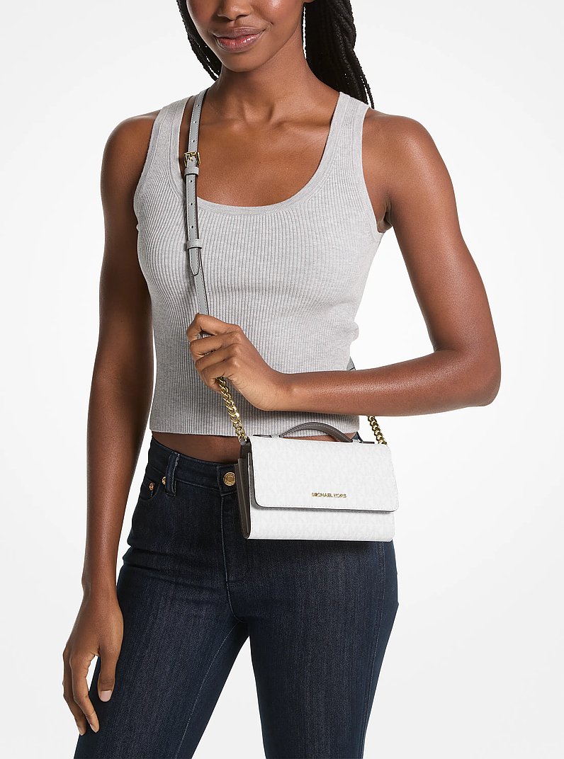 Jet Set Travel Medium Logo Smartphone Crossbody Bag